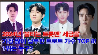 2024년 '불타는 트롯맨' 세금을 가장 많이 납부한 트로트 가수 TOP 8! 1위는 누구?