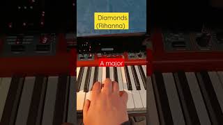 // Diamonds (Rihanna) Piano Chords // #shorts