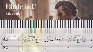 Etude in C - Albert Biehl | Piano Sheet Music