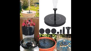 Mini Solar Power Water Fountain