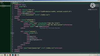 JavaScript note taking project for beginners