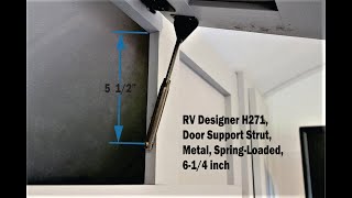 RV Designer H271 Strut Installation for RV overhead Doors