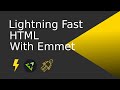 Write HTML 2x faster! Say Goodbye to tedious HTML | Emmet Tutorial - ep05