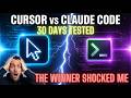 Cursor vs Claude Code: I Tested Both for 30 Days (The Winner Shocked Me)