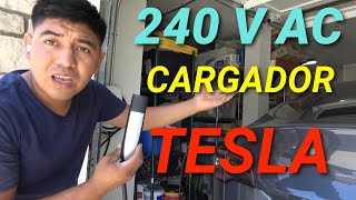 Como instalar un cargador Tesla 240 voltios