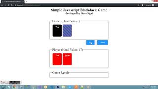 My BlackJack Demo Game with Javascript
