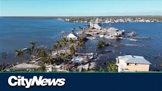 Biden surveying hurricane damage in Puerto Rico \u0026 Floriday