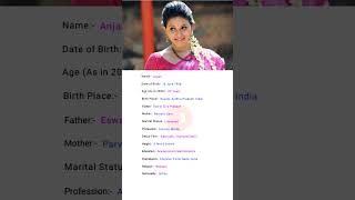 South Indian Actress Anjali (2024) Biography #shorts