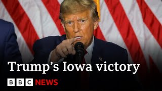 Donald Trump wins Iowa caucuses | BBC News