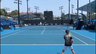 Cruz Hewitt having a hit with Jannik Sinner!🔥#hewitt #sinner #atp #atptour #atptennis