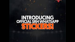 SunRisers Hyderabad | The Official Orange Army Stickers | VIVO IPL 2019