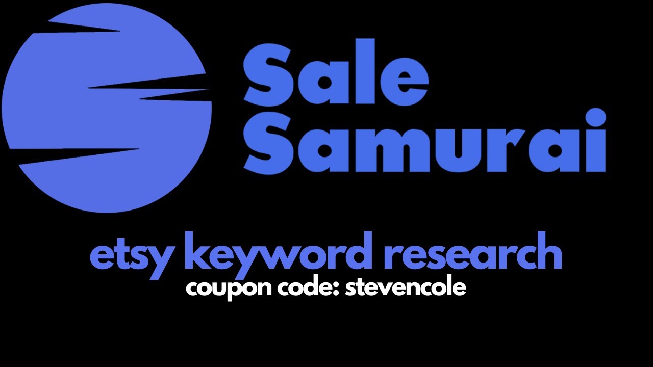 Etsy Keyword Research | Sale Samurai | Review And Demo - YouTube