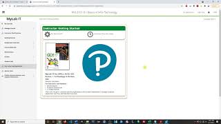 MIS 2101: Configuring Pearson MyLab IT