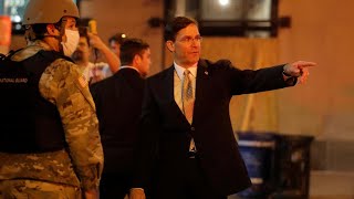 Defense Secretary Esper opposes Trump on using military to quell George Floyd protests