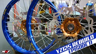 Installing New Sprockets, Chain, Tires & Wheelset • YZ125 Rebuild Ep. 11 • WIN THIS DIRT BIKE!!