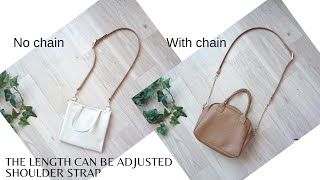 [Easy with a commercially available belt! ] How to make a shoulder strap with adjustable length  DIY