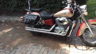 2000 Shadow ACE with Cobra LowboyShotgun exhaust (baffles in)