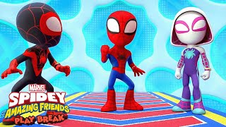 Marvel's Spidey and his Amazing Friends Brain Break Game | NEW | Obstacle Course |@disneyjunior​