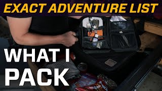 Exact Three-Day Packout List