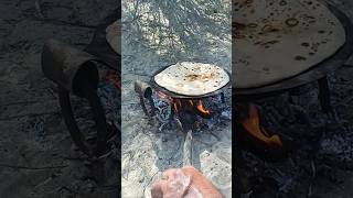 Roti making in desert. #travel #desert #cooking #naturelovers