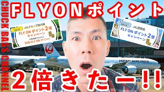 【速報】JAL FLYON ポイント2倍キャンペーンきたー！！！！！！！！