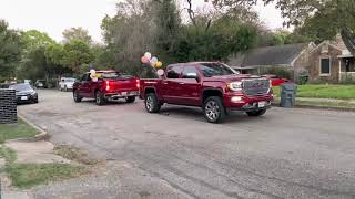 Twin baby gender reveal *DOUBLE BURNOUT POWDER” ( GMC DENALI + CHEVY SILVERADO)