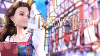 Beauty and the Beast Village Dress Belle \u0026 Enchanted Rose Scene - Doll Review - 4K