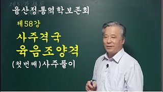 제58강 사주격국 육음조양격(첫번째) 사주풀이