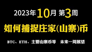 【2023年10月第3周】如何捕捉庄家币（山寨币）| BTC | 投研 | 币圈基本面 | 熊猫教练 | 周五行情分析给鱼课 | 涛哥 | 熊猫财富园