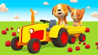 Tractors on a farm | Car cartoons for kids & Helper cars cartoon full episodes | Street vehicles