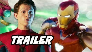 Spider-Man Far From Home Trailer - Hydro Man Scene and Avengers Endgame Ending Explained