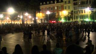 Group Dance at Place Massena [Nice 2011 Videos 17/25]