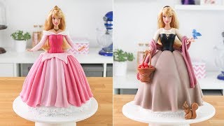 Princess AURORA Doll Cake Tutorial 👑 A SLEEPING BEAUTY Inspired Creation