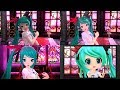 World is Mine - Hatsune Miku: Project DIVA PV Comparison [F 2nd, Mirai DX, Future Tone, MegaMix]