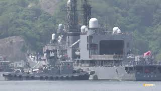 【4K】2018 0519 横須賀 DD-153 あさぎり型汎用護衛艦３番艦 ゆうぎり入港