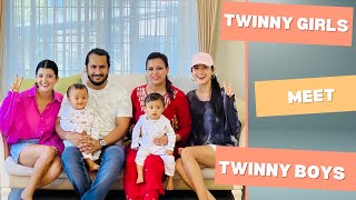 Twins छोराहरु Twins छोरीहरु लाई देखेर Confuse || प्रिस्मा-प्रिन्शी र वर्षा द ब्यायामशालामा ||