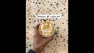 Advanced latte art - Phoenix 🐦‍🔥!”