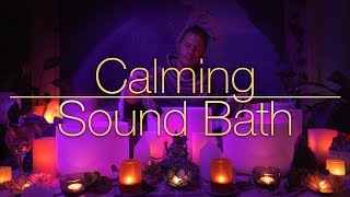 432Hz - Calming Crystal Singing Bowls - Sound Bath (No Talking, 4K) Sleep, Heal