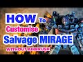 Transformer Studio Series 105 Mirage - How to customise SALVAGE Mirage without Airbrushing