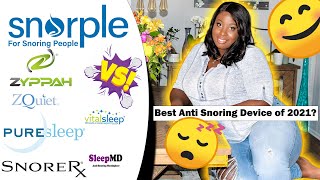 Best Anti-Snoring Devices 2021| SNORPLE, ZYPPAH, PURESLEEP, SLEEPMD, ZQUIET, VITALSLEEP, SNORERX