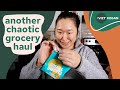 a very chaotic vegan grocery haul