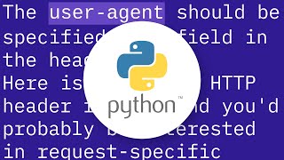 Sending "User-agent" using Requests library in Python