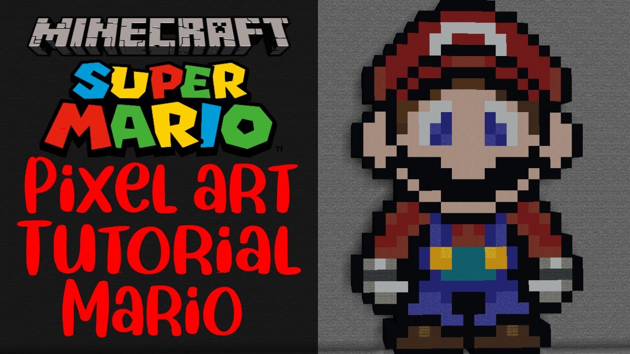 Minecraft Mario Pixel Art Tutorial Youtube