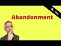 Fear, Pain, and Abandonment and Borderline Personality Disorder