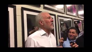 NBA Highlights Today : Gregg Popovich imitates a typical NBA fight