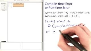 Compile-Time and Runtime Errors 2 - Intro to Java Programming