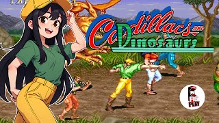 Cadillacs and Dinosaurs - 1CC [ARCADE] Gameplay Walkthrough / キャディラックス 恐竜新世紀 / 캐딜락스 앤 다이노소어즈