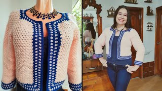 Chaqueta - Saco Chanel en crochet