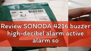 Review SONODA 4216 buzzer high-decibel alarm active alarm sound speaker buzzer anti-theft speaker -