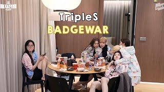 tripleS being unserious idols in badge war